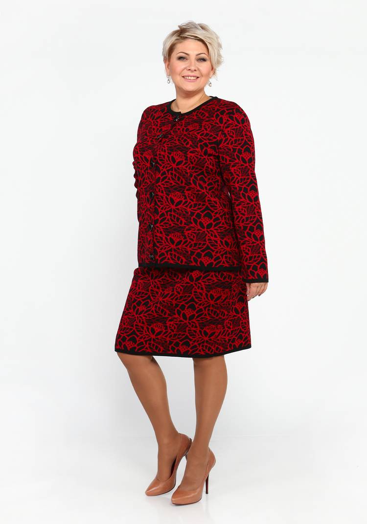 Юбка трикотажная с принтом шир.  750, рис. 10