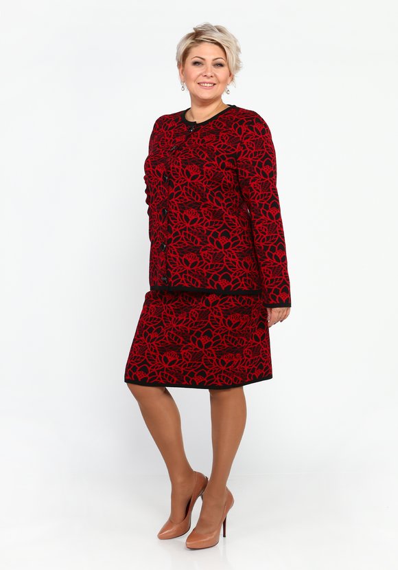 Юбка трикотажная с принтом шир.  580, рис. 10