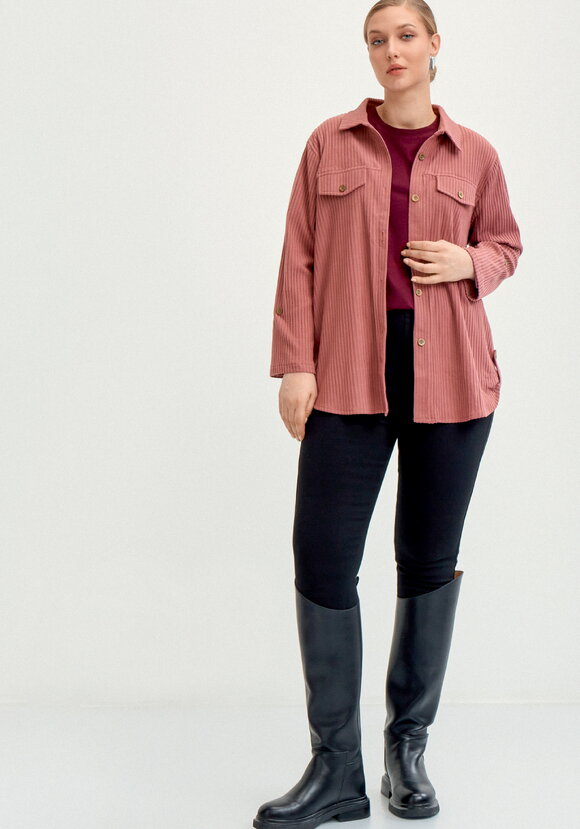 Рубашка из крупного вельвета шир.  580, рис. 15