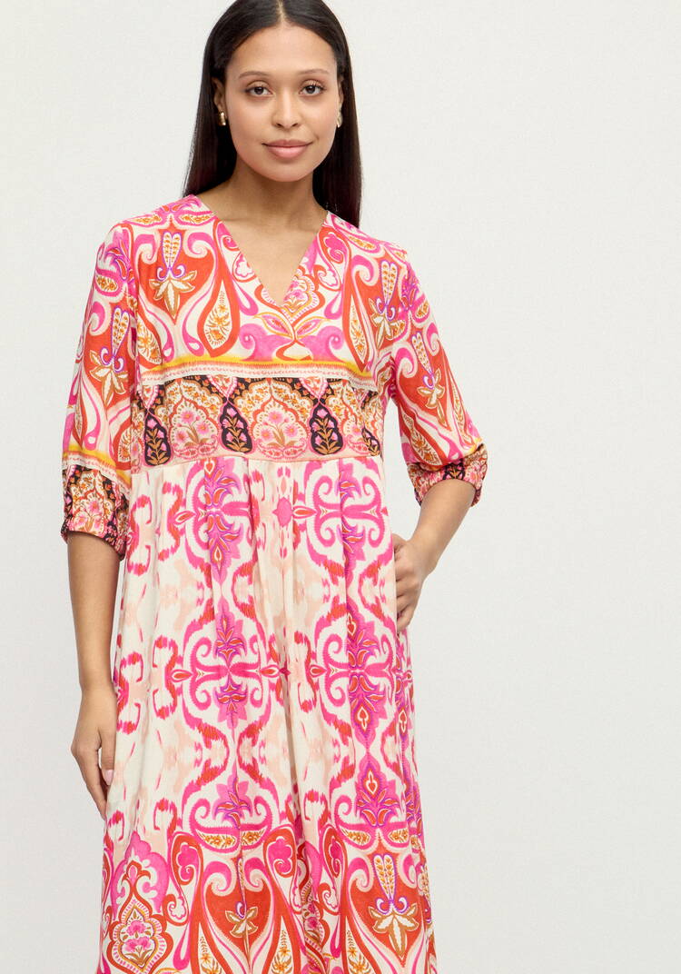 Платье с принтом свoбодного кроя шир.  750, рис. 2