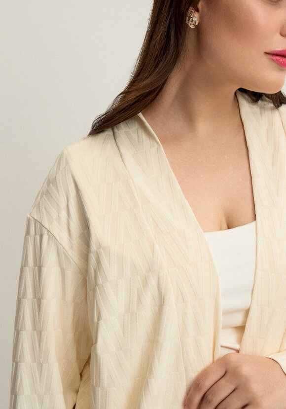 Кардиган с фактурным рисунком шир.  580, рис. 12