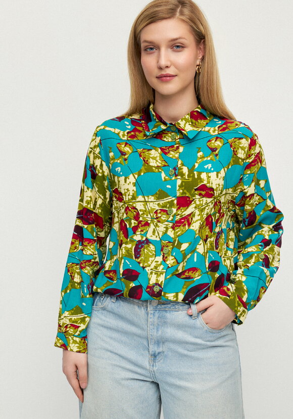 Блуза Калейдоскоп лепестков шир.  580, рис. 24