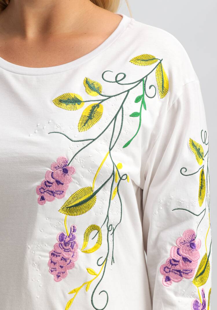 Лонгслив с вышивкой шир.  750, рис. 5