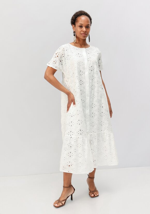 Платье ажурное с воланом шир.  580, рис. 16