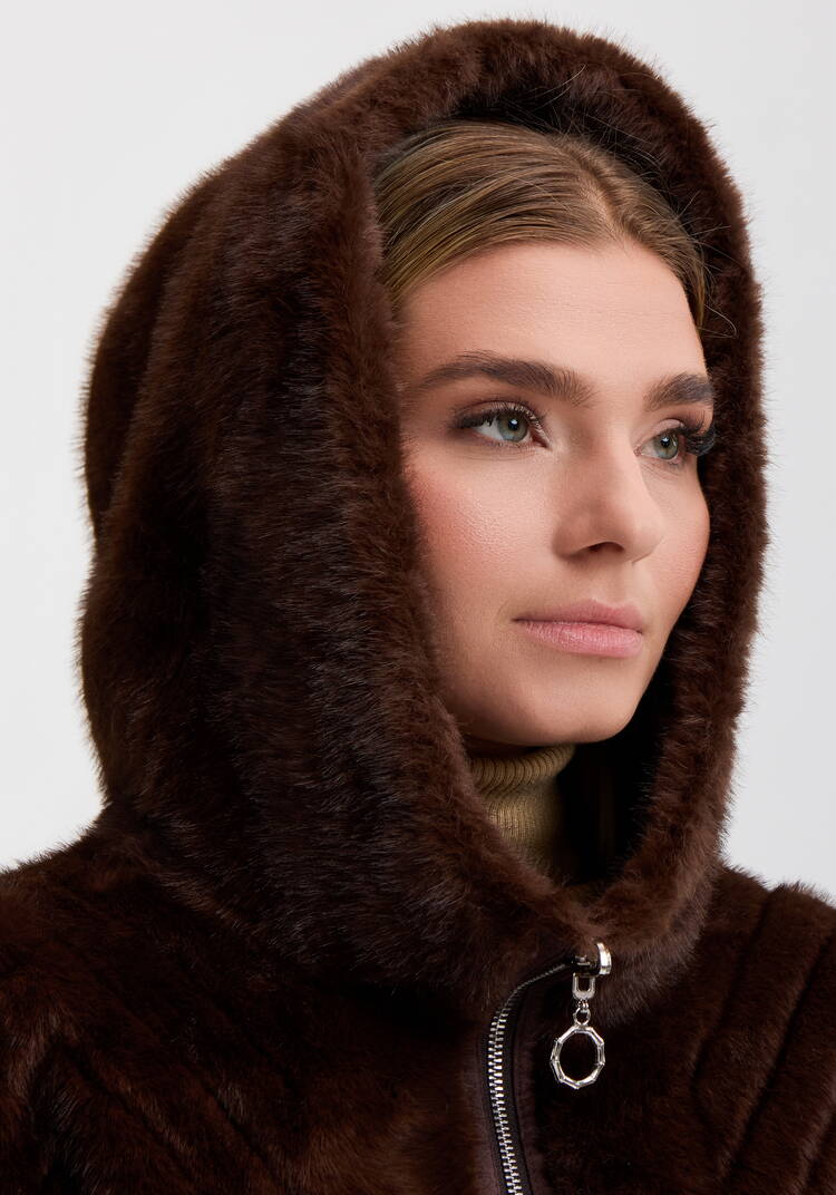 Шуба двухсторонняя Грейс шир.  750, рис. 15