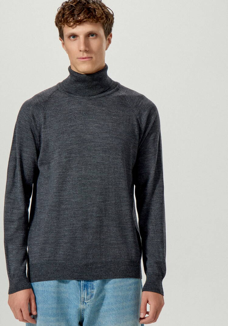 Свитер базовый с высоким воротом шир.  750, рис. 19