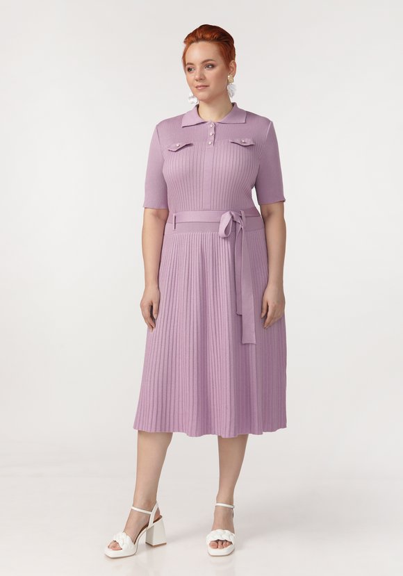 Платье с поясом в комплекте шир.  580, рис. 3