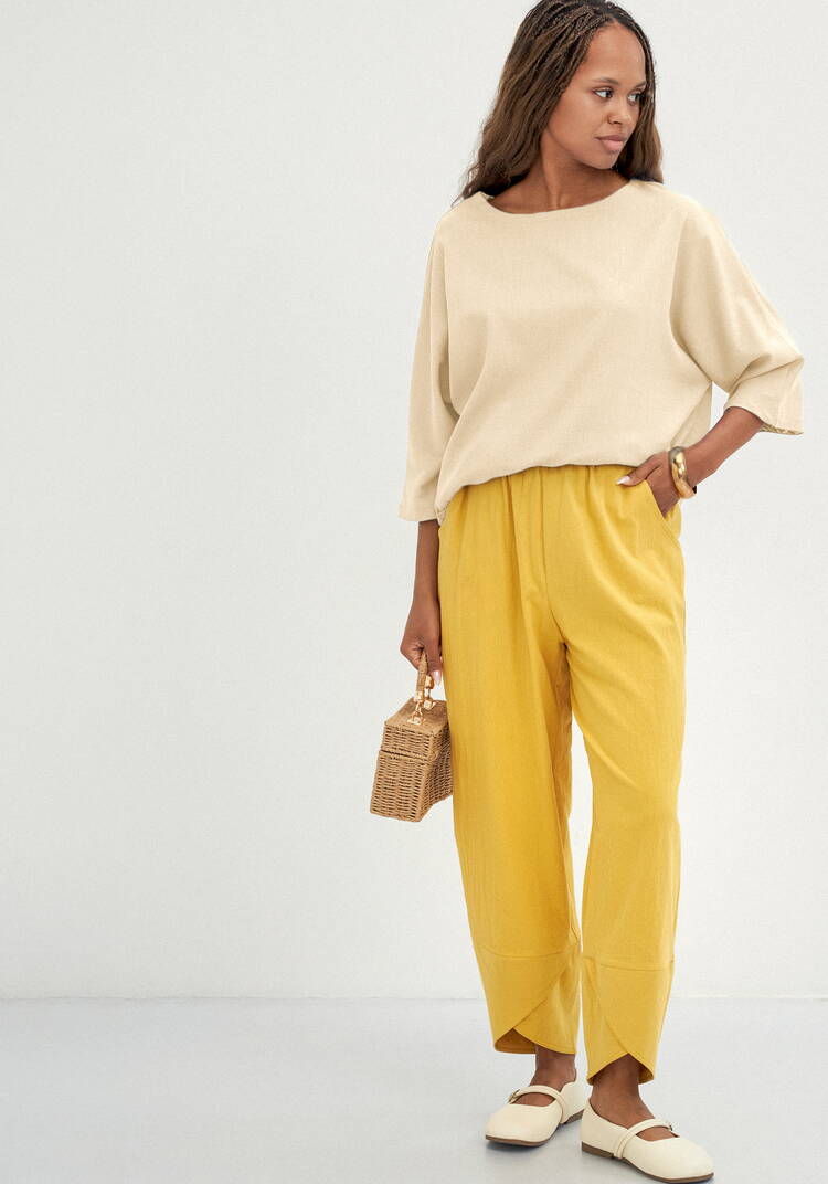 Брюки-тюльпан на резинке шир.  750, рис. 16