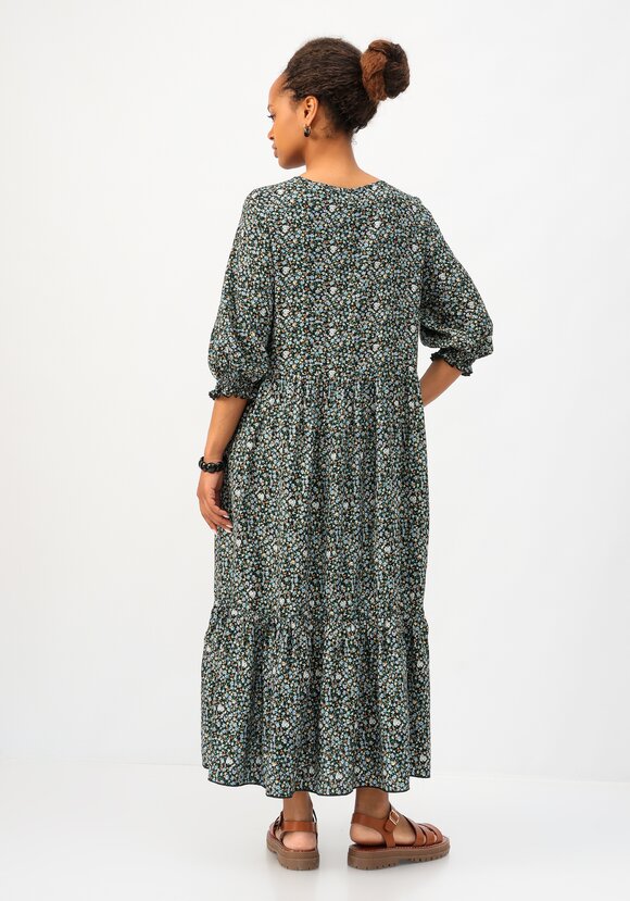 Платье с ярусами из штапеля шир.  580, рис. 11