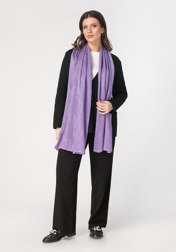 Палантин в технике ажура с имитацией кружева шир.  580, рис. 14