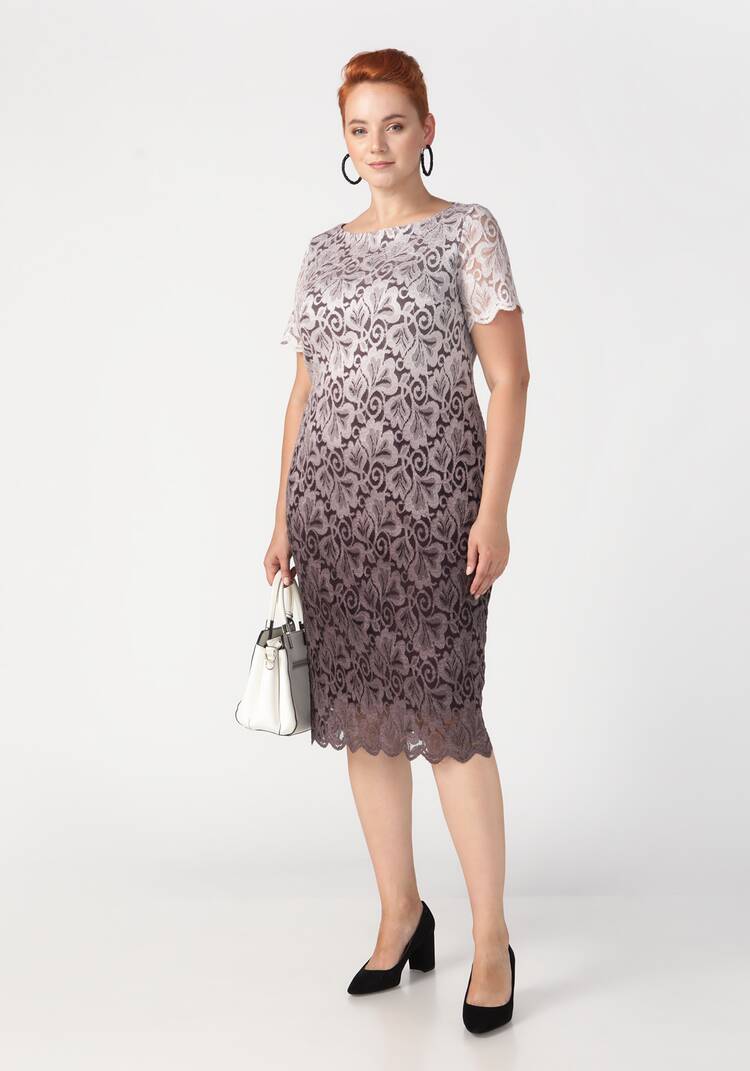 Платье из кружевного полотна Ванда шир.  750, рис. 9