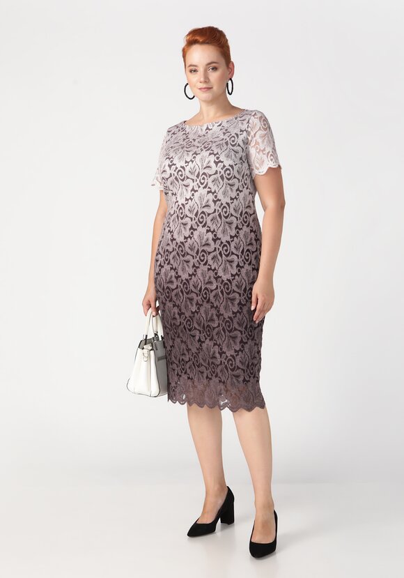 Платье из кружевного полотна Ванда шир.  580, рис. 9