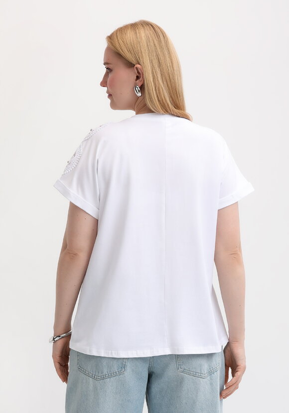 Блуза с вставкой узора из кружева шир.  580, рис. 3