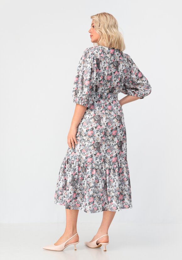 Платье с объемным рукавом свободного кроя шир.  580, рис. 12