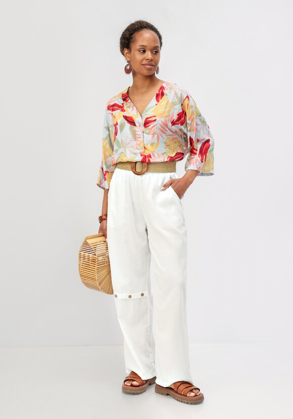 Брюки с декоративной планкой шир.  580, рис. 39