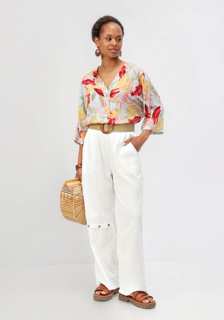 Брюки с декоративной планкой шир.  750, рис. 39