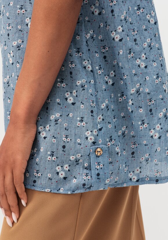 Блуза с цветочным принтом Офелия шир.  580, рис. 17