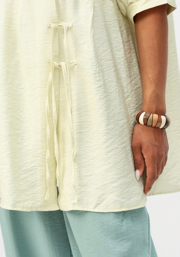 Блуза свободная с декоративными завязками шир.  580, рис. 13