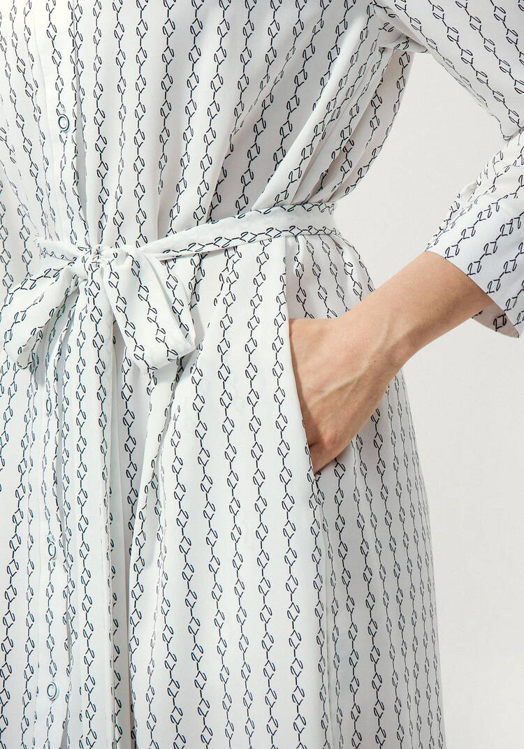 Платье-рубашка с воротником-стойкой шир.  750, рис. 15