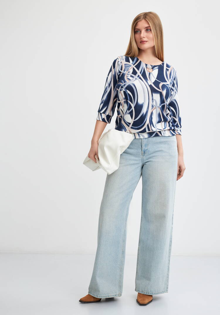 Джемпер с брошью Серсея шир.  750, рис. 8