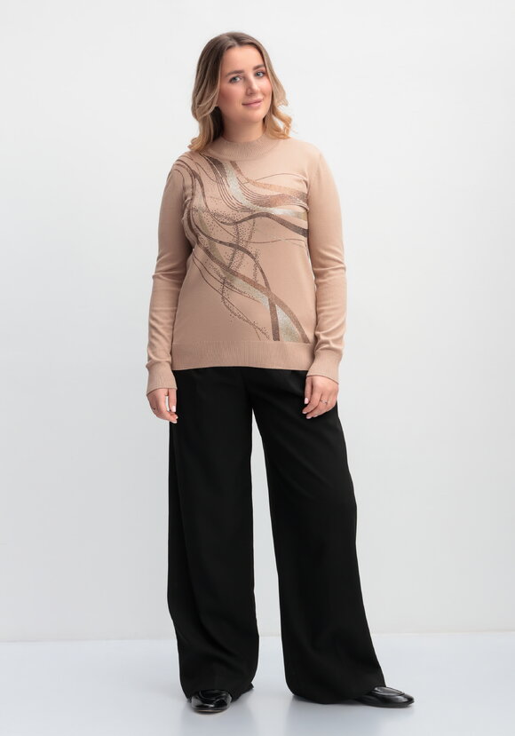 Джемпер с рисунком из страз шир.  580, рис. 14