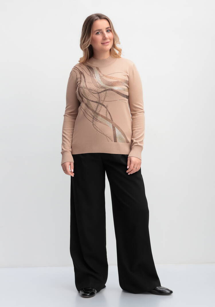 Джемпер с рисунком из страз шир.  750, рис. 14