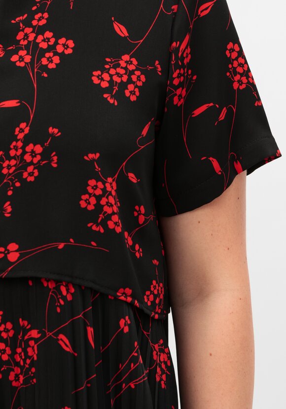 Платье  с плиссировкой шир.  580, рис. 6