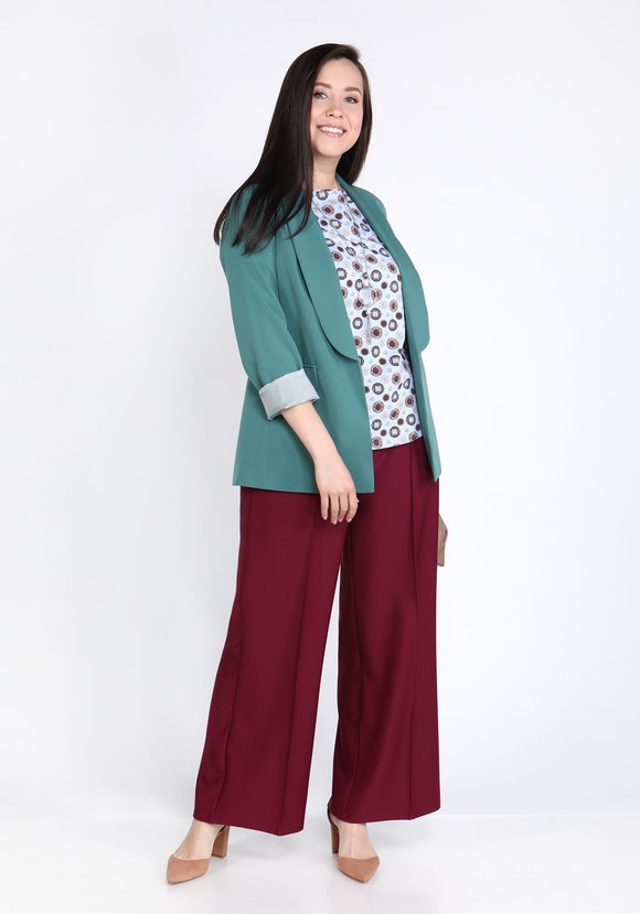 Брюки широкие на резинке со стрелками шир.  580, рис. 7