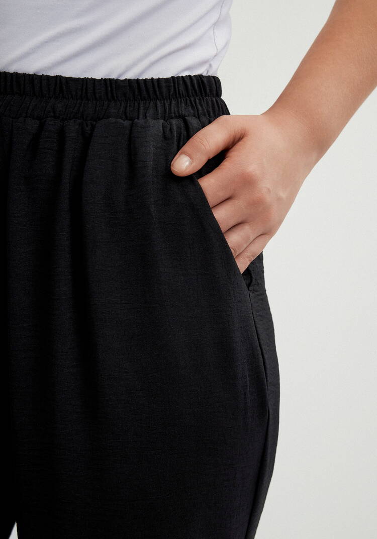 Брюки широкие с резинкой по поясу шир.  750, рис. 6