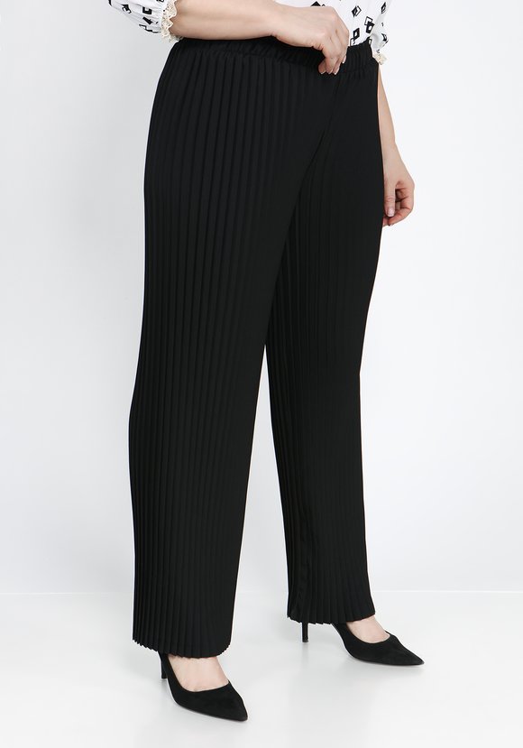 Брюки широкие плиссе на резинке шир.  580, рис. 13