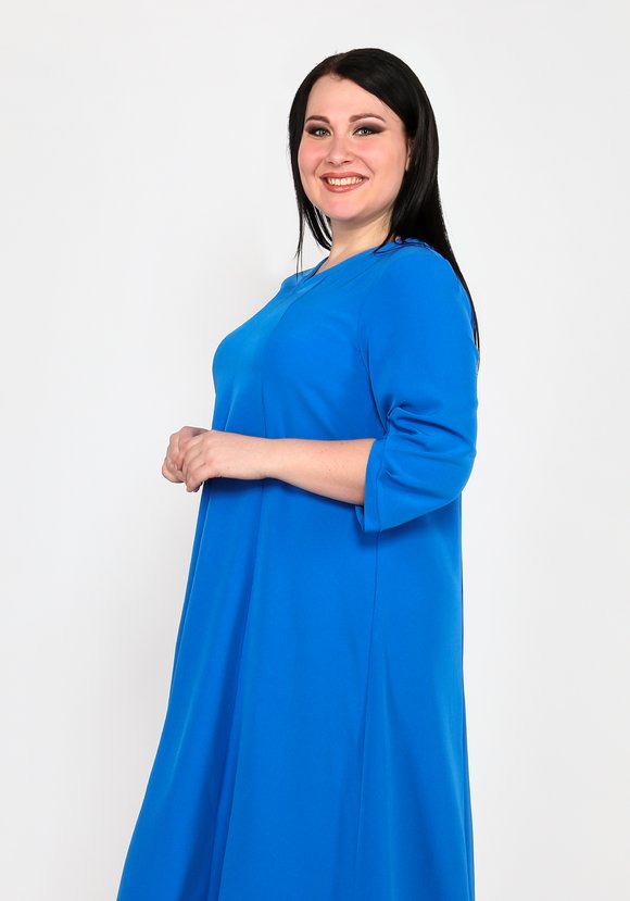 Платье свободного кроя с V-образным вырезом шир.  580, рис. 3