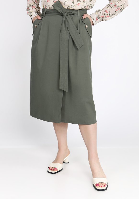 Юбка с имитацией запаха София шир.  580, рис. 1