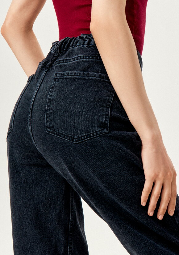 Мом-джинсы с зауженными к низу брючинами шир.  580, рис. 6