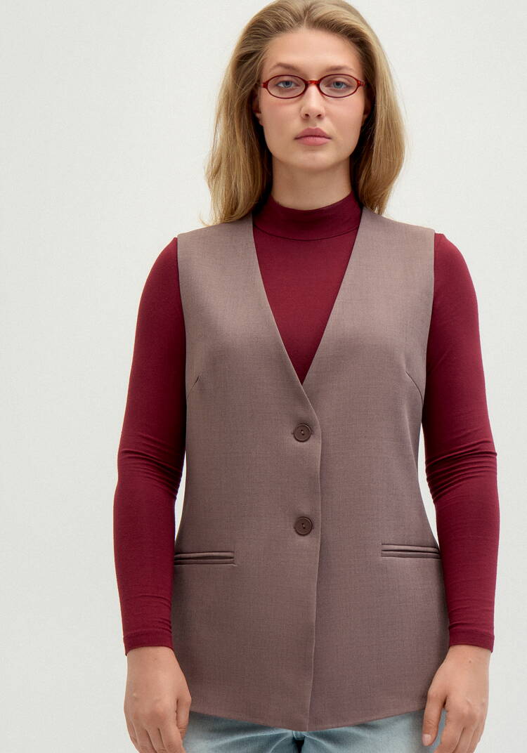 Жилет классический на подкладке шир.  750, рис. 4