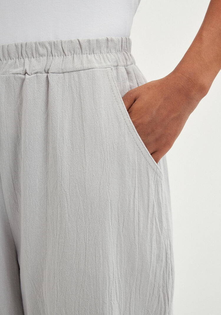 Брюки-тюльпан на резинке шир.  750, рис. 21