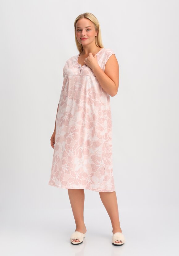 Сорочка хлопковая Сладкий сон, розовый шир.  580, рис. 1