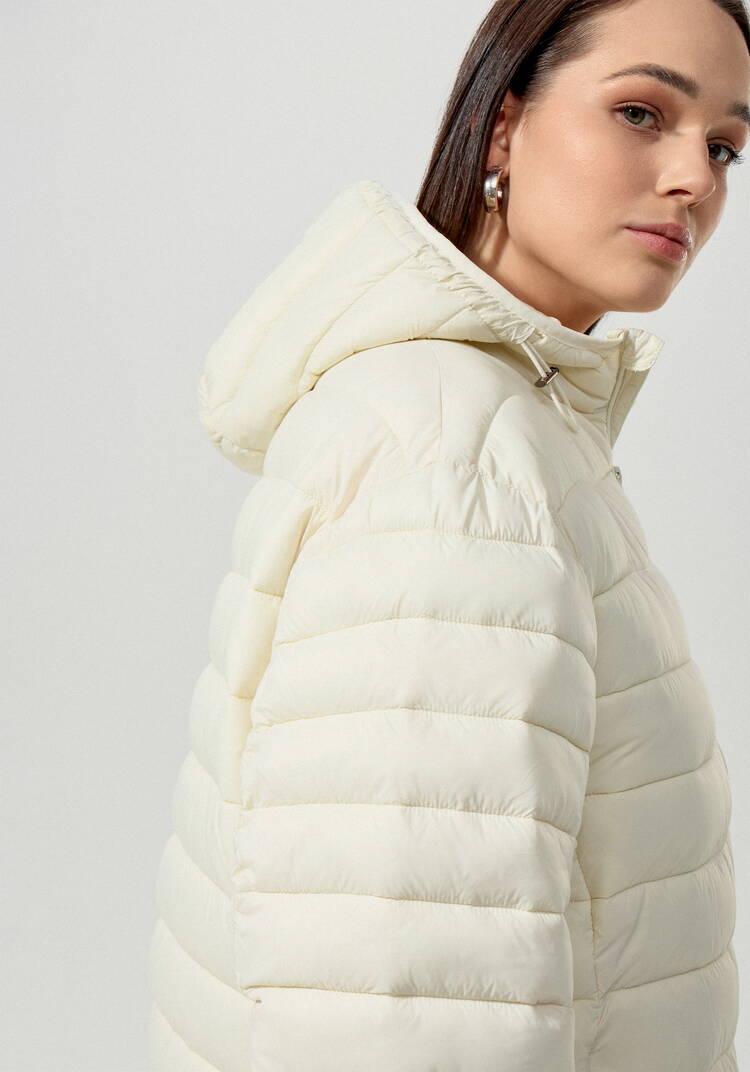 Куртка легкая стеганая с капюшоном шир.  750, рис. 6