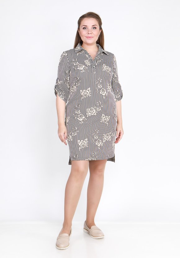 Платье Элегантность Розы шир.  580, рис. 1