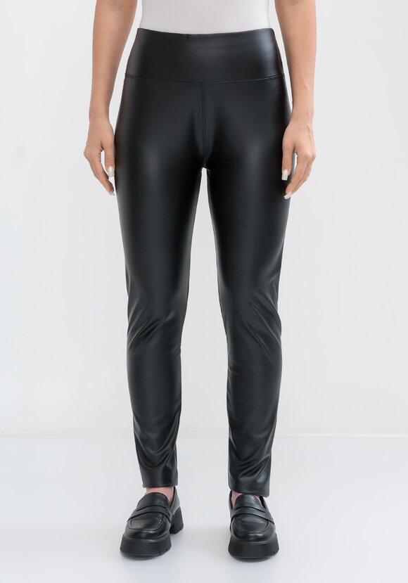 Леггинсы утепленные под кожу шир.  580, рис. 4