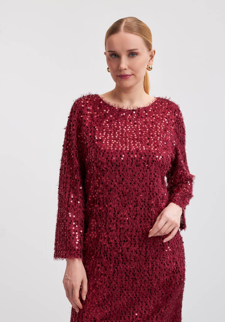 Платье футляр с паетками шир.  750, рис. 9