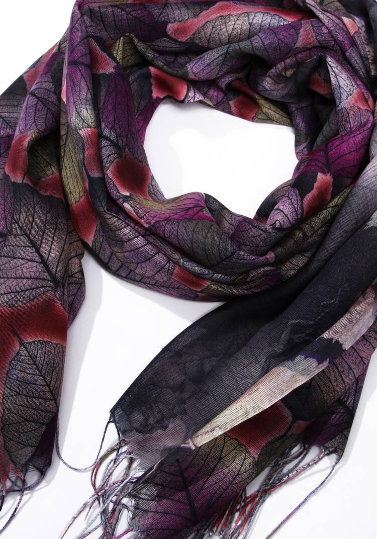 Палантин женский Яркий листопад шир.  750, рис. 2