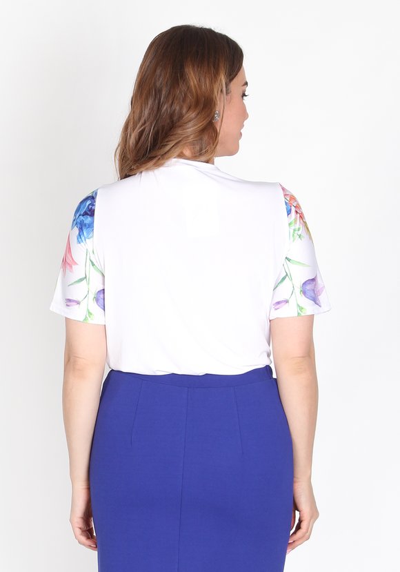 Блуза Цветочная серенада шир.  580, рис. 3