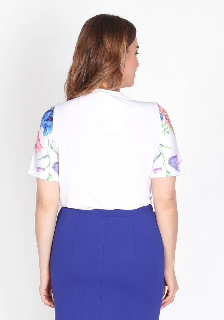 Блуза Цветочная серенада шир.  750, рис. 3