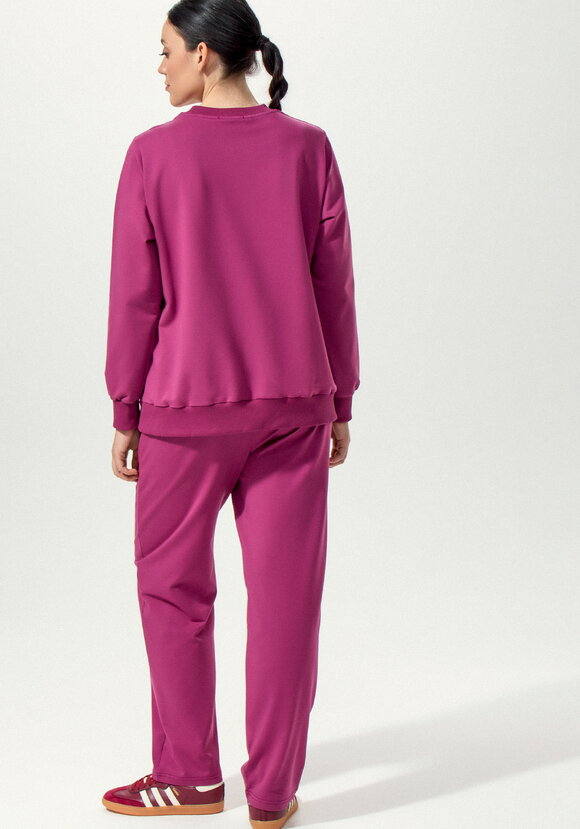 Костюм из брюк и свитшота с принтом на  груди шир.  580, рис. 20