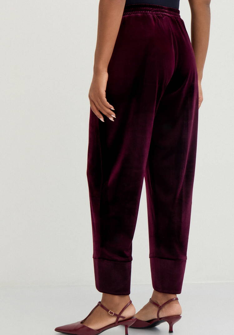 Брюки бананы из бархата Нелли шир.  750, рис. 3