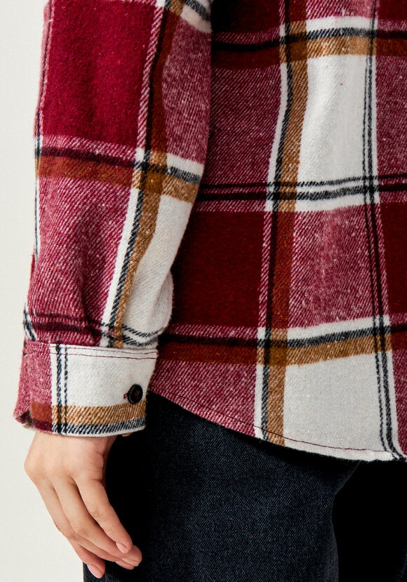 Рубашка в клетку с накладным карманом шир.  580, рис. 15