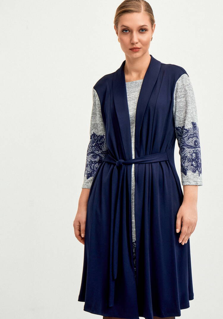 Плaтье с имитацией двойки шир.  750, рис. 9