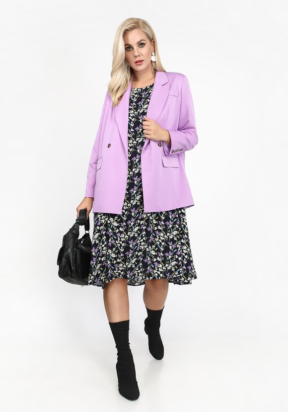 Платье с принтом мильфлер шир.  580, рис. 15