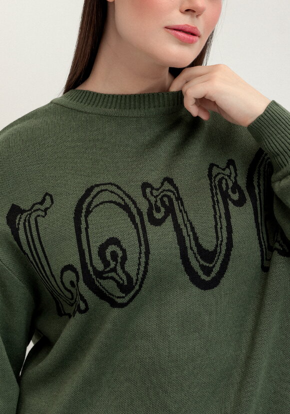 Джемпер с жаккардовой надписью шир.  580, рис. 13