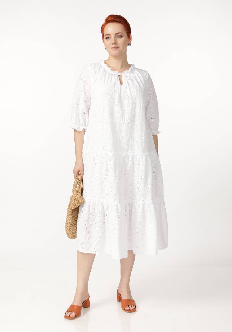 Платье ярусное свободного кроя шир.  750, рис. 5